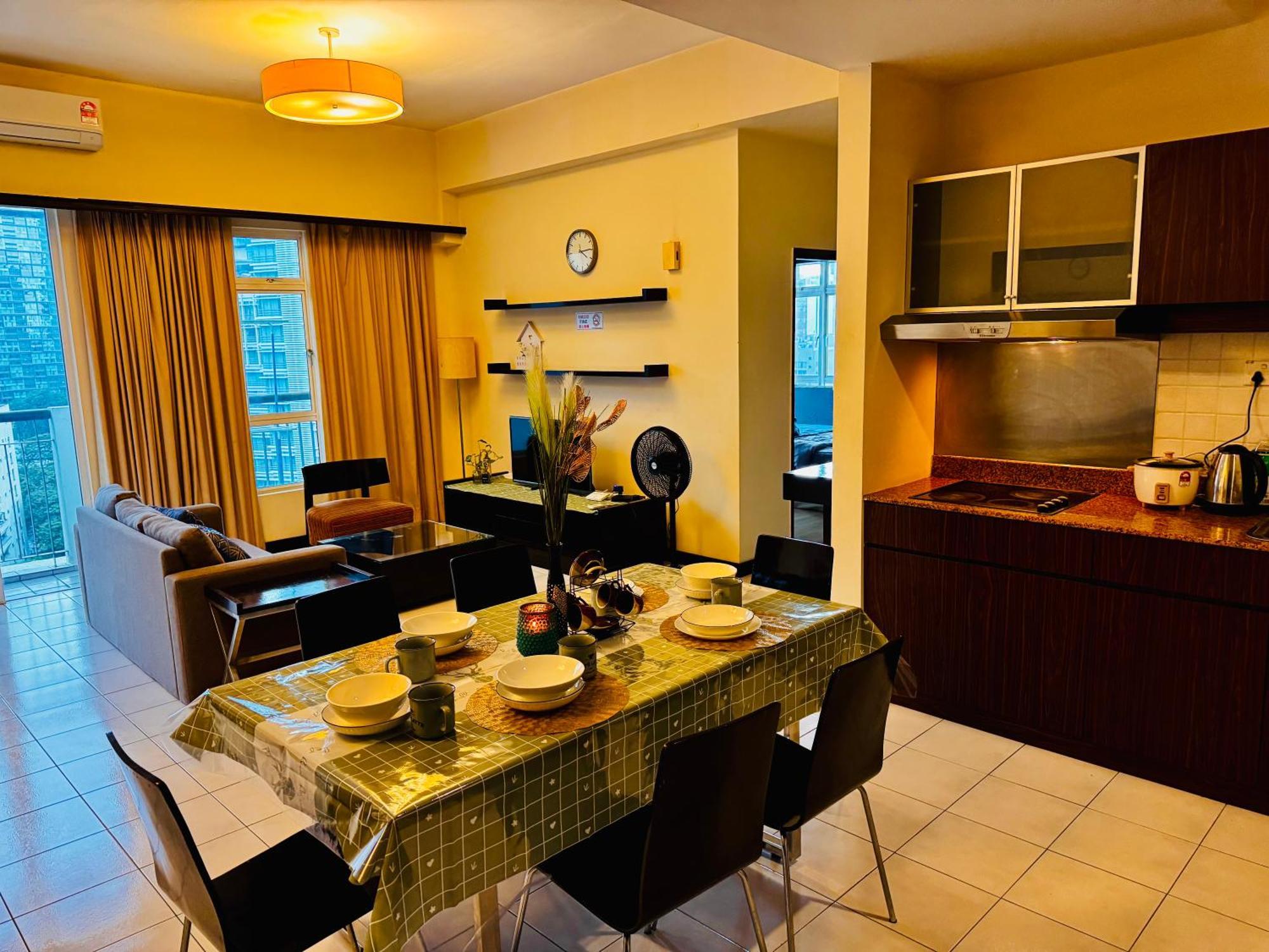 10 Seri Bukit Ceylon 5 Minutes To Alor Street Bukit Bintang Klcc Pavilion 2r2b 8 Pax * Kuala Lumpur